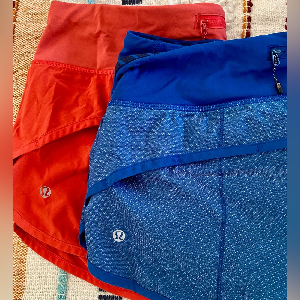 2 Pairs!! Lululemon Shorts Sz 8
